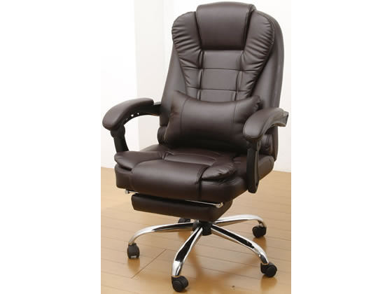 【レビュー投稿で100円OFFクーポン】【メーカー直送】ファミリー・ライフ Gravina プレジデントリクライニングチェア ブラウン【代引不可】【お客様組立】肘付き 可動肘タイプ レザーチェア オフィスチェア オフィス家具