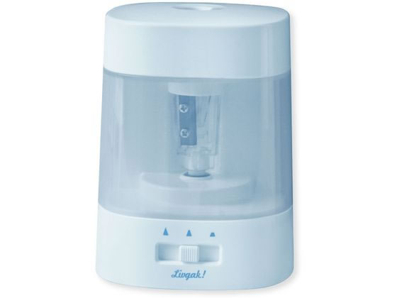 【ポイント2倍★24日20:00～29日9:59迄】ソニック ちょいケズ 電動鉛筆削り 芯先調整付 リビガク ブルー 電動 鉛筆削り 鉛筆 色鉛筆