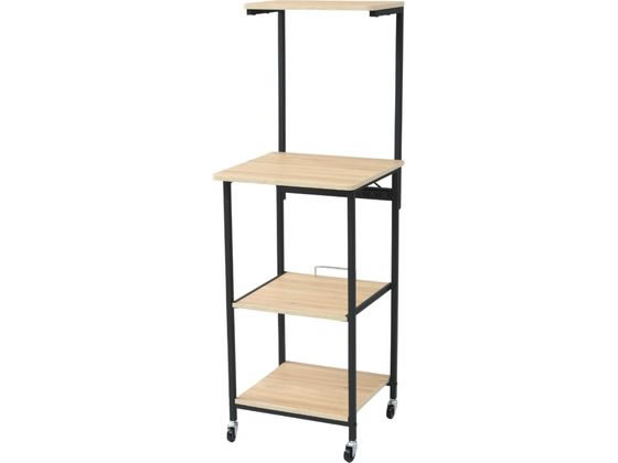 【レビュー投稿で100円OFFクーポン】送料無料 【お取り寄せ】YAMAZEN レンジラック オーク／サンドブラ..