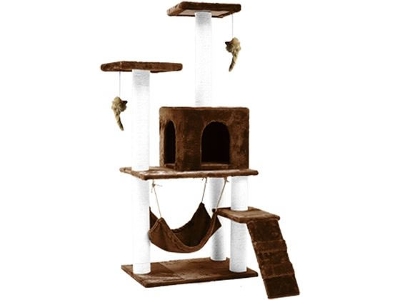 【レビュー投稿で100円OFFクーポン】【メーカー直送】ファミリー・ライフ 据え置きキャットタワー コー..