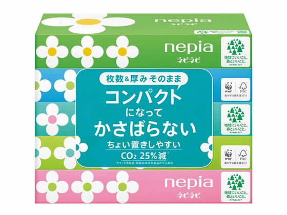 ＼最安値に挑戦中／【150組 5個】王子ネピア ネピネピティシュ 150組 花柄 5個 ティッシュペーパー