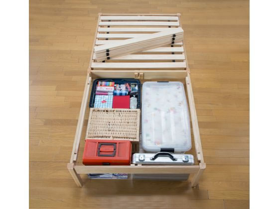 【レビュー投稿で100円OFFクーポン】【メーカー直送】ファミリー・ライフ 組立簡単天然木すのこベッド 04264【代引不可】【お客様組立】シングル すのこベッド 寝具 インテリア