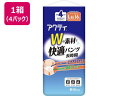 【目玉商品!楽天最安値に挑戦!7/28迄】クレシア アクティ Wの素材で快適パンツ 長時間 L-LLサイズ 16枚4P 大人用オムツ 排泄ケア 介護 介助