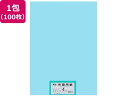 【ポイント2倍★22日20:00~27日9:59迄】【お取り寄せ】大王製紙 再生色画用紙 4ツ切 100枚 みずいろ 色画用紙 四つ切 図画 工作 教材 学童
