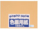 【ポイント2倍★22日20:00~27日9:59迄】【お取り寄せ】大王製紙 再生色画用紙 4ツ切 10枚 うすちゃ 色画用紙 四つ切 図画 工作 教材 学童
