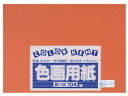 【ポイント2倍★22日20:00~27日9:59迄】【お取り寄せ】大王製紙 再生色画用紙 4ツ切 10枚 ちゃいろ 色画用紙 四つ切 図画 工作 教材 学童