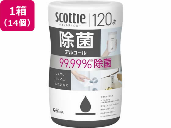 【目玉商品！楽天最安値に挑戦！6/27迄】 クレシア スコッティ ウェットティシュー 除菌アルコール ...