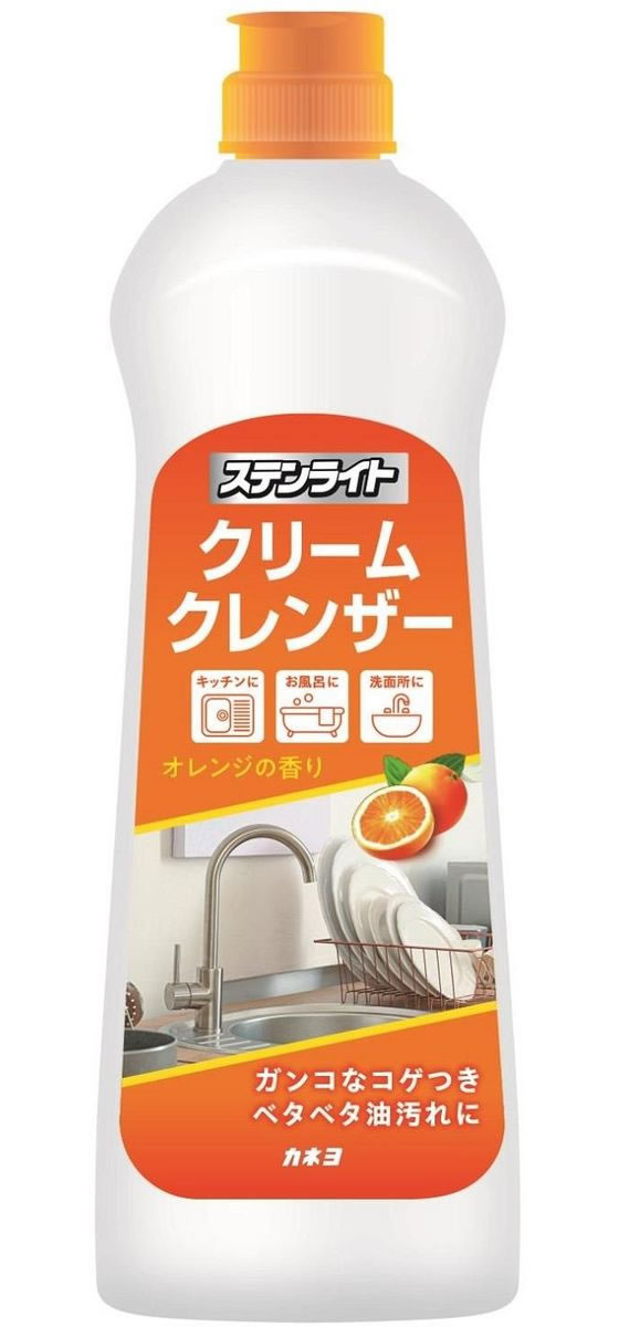 カネヨ石鹸 ステンライト クリームクレンザー オレンジ 400g クレンザー キッチン 厨房用洗剤 洗剤 清掃 cocodecow-10841093 ココデカウ サンプル画像2