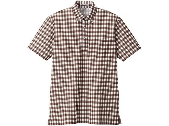 【レビュー投稿で100円OFFクーポン】【お取り寄せ】ボンマックス チェックプリントポロシャツ ブラウン 4L FB4523U-5 ポロシャツ 半袖 シャツ T...