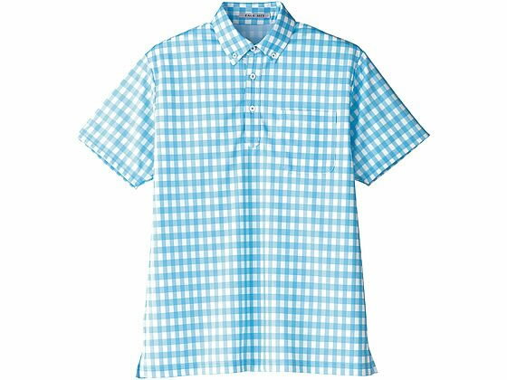 【レビュー投稿で100円OFFクーポン】【お取り寄せ】ボンマックス チェックプリントポロシャツ ブルー 4L FB4523U-7 ポロシャツ 半袖 シャツ Tシ...