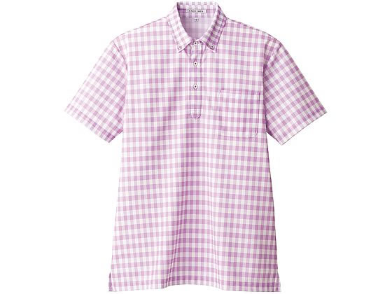 【レビュー投稿で100円OFFクーポン】【お取り寄せ】ボンマックス チェックプリントポロシャツ ラベンダー 4L FB4523U-19 ポロシャツ 半袖 シャツ...