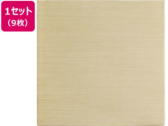 Character Pattern - 【マラソン限定★2,000円クーポン＆ポイント2倍】【メーカー直送】萩原 軽量置き畳 綾川 820×820×厚25mm ナチュラル 9枚組【代引不可】カーペット ラグ マット リビング家具 インテリア