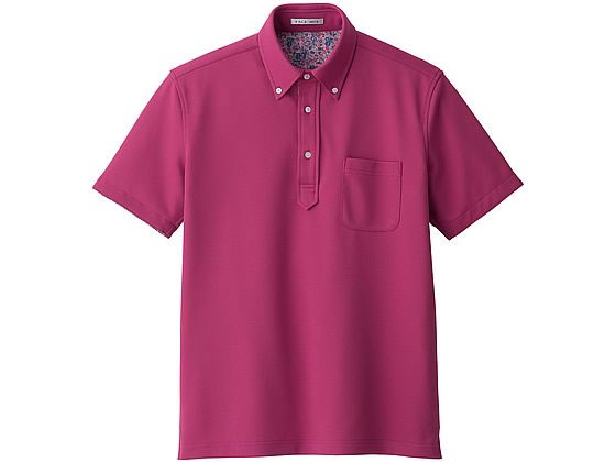 【レビュー投稿で100円OFFクーポン】【お取り寄せ】ボンマックス 吸水速乾メンズポロシャツ(花柄B) ピンク L FB5025M-9 ポロシャツ 半袖 シャツ Tシャツ トレーナー ユニフォーム