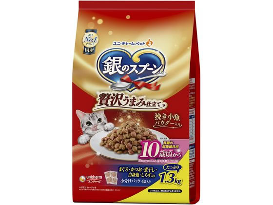 Gin No Spoon - 【レビュー投稿で100円OFFクーポン】【お取り寄せ】ユニチャーム 銀のスプーン 10歳頃から腎臓の健康 1.3kg ユニチャームペットケア ドライフード 猫 ペット キャットフード