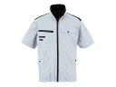 【お取り寄せ】ビッグボーン 冷蔵服4半袖ジャケット シルバーグレー F TH604-60 空調風神服用 半袖 ウェア単体 ファン付きウェア ユニフォーム