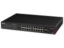 【スーパーSALE★クーポン&11日9:59迄ポイント2倍】 【お取り寄せ】バッファロー 法人向け レイヤー2 Giga PoE スマートスイッチ 16ポート BK スイッチングハブ ネットワーク機器 パソコン 家電(2)