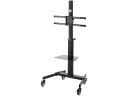 【スーパーSALE★クーポン&11日9:59迄ポイント2倍】 【メーカー直送】サンワサプライ 37~75型対応ディスプレイスタンド CR-PL62BK【代引不可...