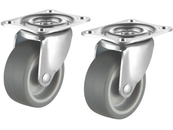 乐天商城 - 【レビュー投稿で100円OFFクーポン】【お取り寄せ】サンワサプライ 汎用キャスター 75mm径 車幅27mm TPR製 フリー 2個 台車 カートラック キャスター タイヤ 作業