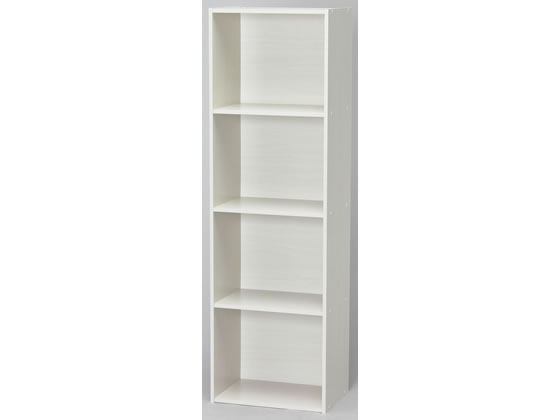 【レビュー投稿で100円OFFクーポン】【メーカー直送】アイリスオーヤマ CBボックス A4対応 4段 H1346 オフホワイト CX-4F【代引不可】フリーラック リビング収納 収納家具 インテリア 収納