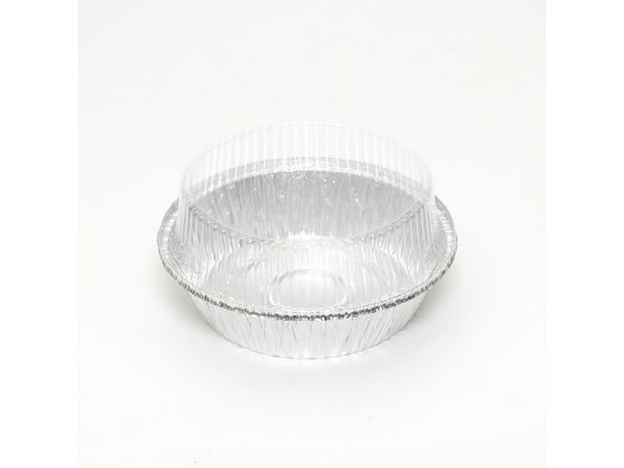 【マラソン限定★ポイント2倍】【お取り寄せ】製菓容器 フタ付アルミトレイ AL-5 1袋5枚入 004469546 デザート用 テイクアウト 使いきり食器 キッチン テーブル