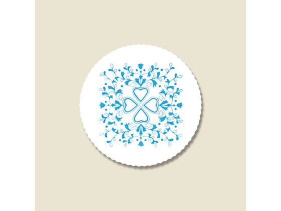 【レビュー投稿で100円OFFクーポン】【お取り寄せ】増田紙工 コースター 1mm厚 フラワーハート 青 100枚 004520000 コースター トレー お盆 テーブル キッチン