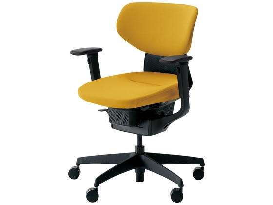 【レビュー投稿で100円OFFクーポン】【メーカー直送】イング クッション背座黄 肘有 Wキャスター CRG3211E6G41SWN【代引不可】【組立・設置・送料無料】肘付き 固定肘タイプ 布張りチェア オフィスチェア オフィス家具