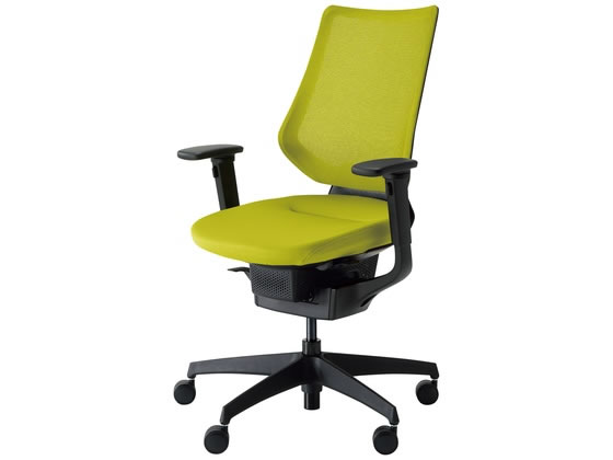 【楽天大感謝祭限定★26日9:59迄ポイント2倍】【メーカー直送】イング メッシュ背座オリーブ 肘有 Vキャスター CRG3413E6G4Q4VN【代引不可】【組立・設置・送料無料】肘付き 固定肘タイプ 布張りチェア オフィスチェア オフィス家具