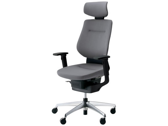 樂天商城 - 【マラソン限定★ポイント2倍】【メーカー直送】イング クッション背座灰 肘有 Vキャスター CRGA3215E6G4E3VN【代引不可】【組立・設置・送料無料】肘付き 固定肘タイプ 布張りチェア オフィスチェア オフィス家具