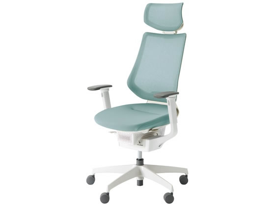 乐天商城 - 【レビュー投稿で100円OFFクーポン】【メーカー直送】イング メッシュ背座ターコイズ 肘有 Wキャスター CRGW3415E1G439W【代引不可】【組立・設置・送料無料】肘付き 固定肘タイプ 布張りチェア オフィスチェア オフィス家具