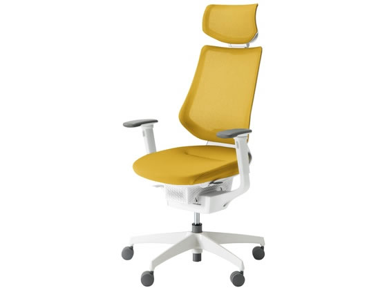 【レビュー投稿で100円OFFクーポン】【メーカー直送】イング メッシュ背座黄 肘有 Wキャスター CRGW3415E1G41SW【代引不可】【組立・設置・送料無料】肘付き 固定肘タイプ 布張りチェア オフィスチェア オフィス家具