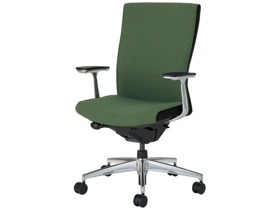 【レビュー投稿で100円OFFクーポン】【メーカー直送】プント アルミ脚 ハイバック 肘有本体緑 V CRGA24..