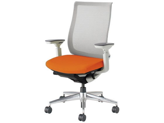 【マラソン限定2000円クーポン★ポイント2倍16日9:59迄】【メーカー直送】ベゼル 可動肘 背灰座タンジェリン W CRA2811E1CGMY4WNN【代引不可】【組立・設置・送料無料】肘付き 固定肘タイプ 布張りチェア オフィスチェア オフィス家具