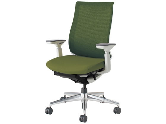 【メーカー直送】ベゼル 可動肘背座緑 Vキャスター CRA2811E1GMQ5VNN【代引不可】【組立・設置・送料無料】 肘付き　固定肘タイプ 布張りチェア オフィスチェア オフィス家具
