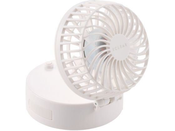 【レビュー投稿で100円OFFクーポン】【お取り寄せ】エレコム 携帯 扇風機 2way 卓上 首掛け ホワイト FAN-U251WH 卓上扇風機 ポータブルファン 扇風機 サーキュレーター 空調家電