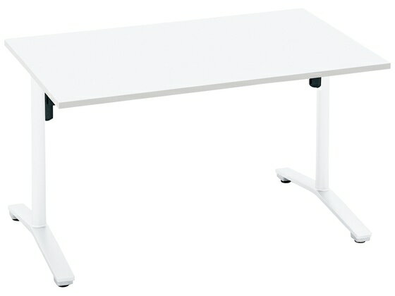 【メーカー直送】コクヨ ミーティングテーブル ビエナ 白 W1200×D750 MTV127FSAAMAW【代引不可】【組立・設置・送料無料】 フラップテーブル 折りたたみテーブル 長机 会議用テーブル オフィス家具