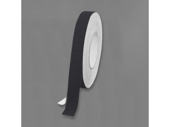 【仕様】●幅：50mm●長さ：18m●厚み：0．75mm●粒度：＃60●材質：基材：PVC　粘着剤：アクリル系●引張強度：40N／25mm●色：黒●粘着式●剥離紙付●屋内外兼用●タイル、コンクリート、ガラス、木など様々な面に張り付けることができます●階段のステップや床の滑り止めに【備考】※メーカーの都合により、パッケージ・仕様等は予告なく変更になる場合がございます。【検索用キーワード】エスコ　えすこ　ESCO　滑り止めテープ　すべりどめテープ　屋内外兼用　50mm×18m　黒　＃60　1巻　18m　階段のステップ　床の滑り止め　タイル　コンクリート　ガラス　木　EA944DX−4　EA944DX4　安全保護用品　保安用品　R142LB