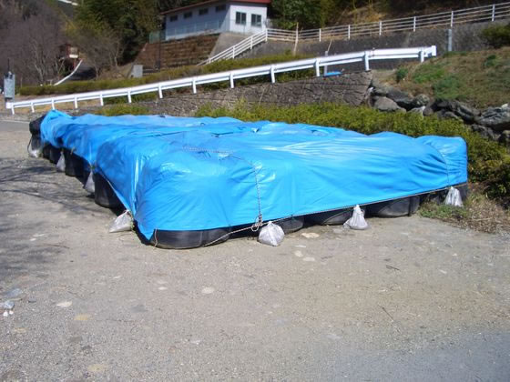 【マラソン限定★ポイント2倍】萩原工業 エコフレンドシート#3000 1.8m×1.8m TEF1818 養生シート ブルーシート 現場 安全 作業