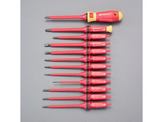 【ブラックフライデー限定★27日9:59迄店内ポイント2倍】【お取り寄せ】エスコ 絶縁ドライバー(差換え式..