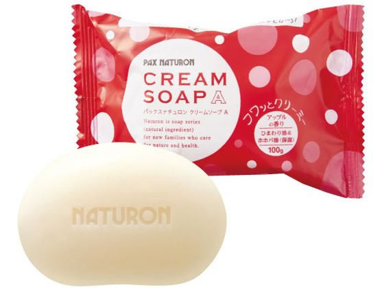 【レビュー投稿で100円OFFクーポン】太陽油脂 パックスナチュロン クリームソープ A 標準重量100g 固形せっけん ハンドケア スキンケア