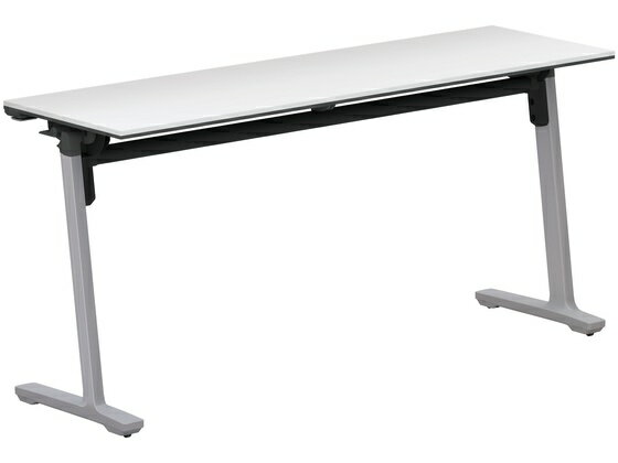 【メーカー直送】コクヨ フラップテーブル カーム ホワイト 脚銀 W1500×D450【代引不可】