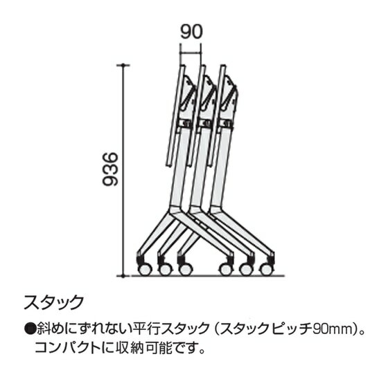 【レビュー投稿で100円OFFクーポン】【メーカー直送】コクヨ リーフラインS グループ 幕板付 ホワイト 脚黒 W650×D450【代引不可】フラップテーブル 折りたたみテーブル 長机 会議用テーブル オフィス家具