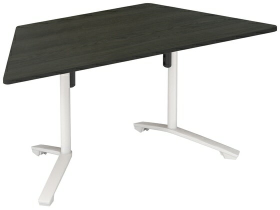 【レビュー投稿で100円OFFクーポン】【メーカー直送】コクヨ 教育用テーブル イニシア 台形 ダークグレー W1565×D695【代引不可】フラップテーブル 折りたたみテーブル 長机 会議用テーブル オフィス家具