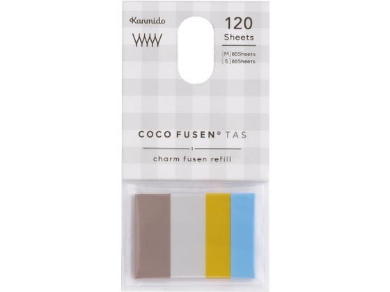 【レビュー投稿で100円OFFクーポン】【お取り寄せ】カンミ堂 ココフセン タス チャームふせん リフィル ギンガム CFT-A-923 デザインふせん ふせん インデックス メモ ノート