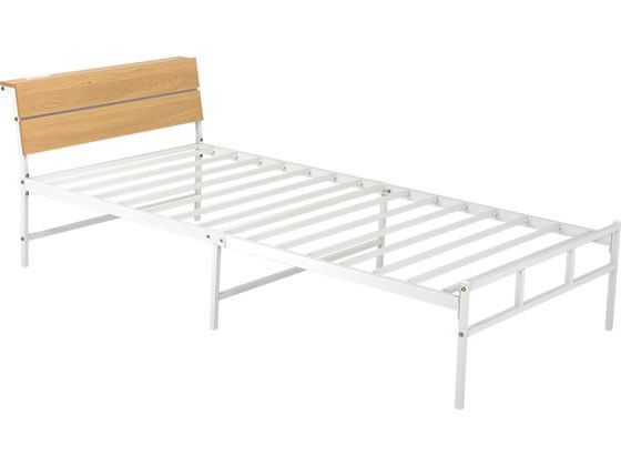 【レビュー投稿で100円OFFクーポン】【メーカー直送】萩原 シングルベッド ナチュラル KH-3074SNA【代引不可】【お客様組立】シングル フロアベッド 寝具 インテリア