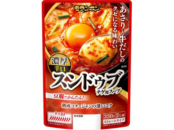 【レビュー投稿で100円OFFクーポン】モランボン スンドゥブチゲ用スープ 濃厚辛口 330g スープ インスタント レトルト 食品
