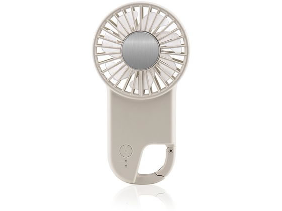 【レビュー投稿で100円OFFクーポン】Lazos ハンディファン 冷却プレート・フック付 ホワイト ...