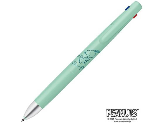 【レビュー投稿で100円OFFクーポン】ゼブラ ブレン3C 0.5 スヌーピー ライトグリーン B3AS88-SN2-LG 3色 多色 多機能ボールペン