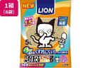 【マラソン限定★ポイント2倍】送料無料 LION ニオイをとるおから砂 5L 6袋 猫砂 シート 猫 キャット用 ペット トイレタリー
