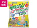 【マラソン限定★2000円クーポン&ポイント2倍】送料無料 アースペット 猫砂楽園 植物だから 7L 6袋 猫砂 シート 猫 キャット用 ペット トイレタリー