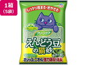 【マラソン限定★ポイント2倍】送料無料 アースペット クリーンケア えんどう豆の猫砂 緑茶の香り 6L 5袋 猫砂 シート 猫 キャット用 ペット トイレタリー